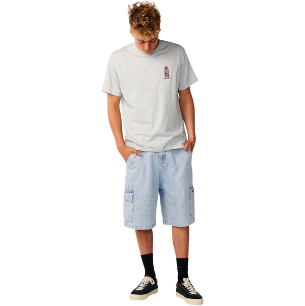Rip Curl M&auml;nner Search Series Vaporcool Stack Relaxed T-Shirt 16IMTE - Grey Marle